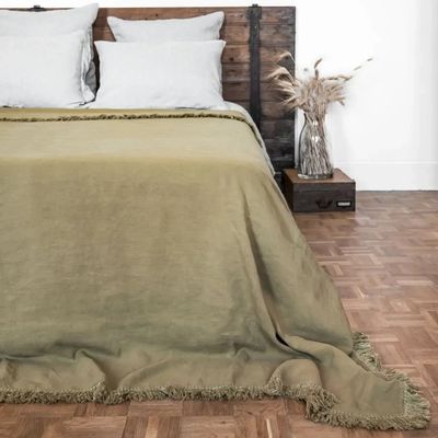 Linge de lit - Couvre lit frangé GANGFRANGE 250x250 cm - BED AND PHILOSOPHY