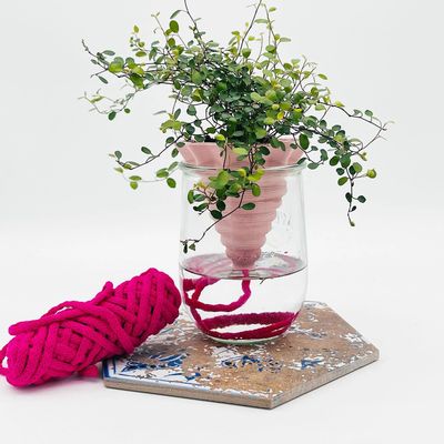Vases - Clay pot -NOMADE ROSE- design - 3D auto-irrigating - COMMON PLACE YOUR URBAN JUNGLE
