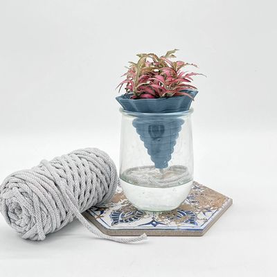 Vases - Clay pot -NOMADE BLUE PETROL- design - 3D auto-irrigating - COMMON PLACE YOUR URBAN JUNGLE