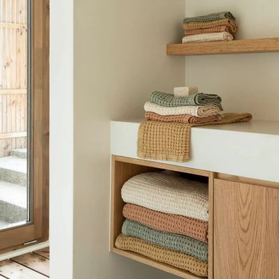 Serviettes de bain - Serviette de bain en coton biologique MIREILLE2 50x70 cm - BED AND PHILOSOPHY