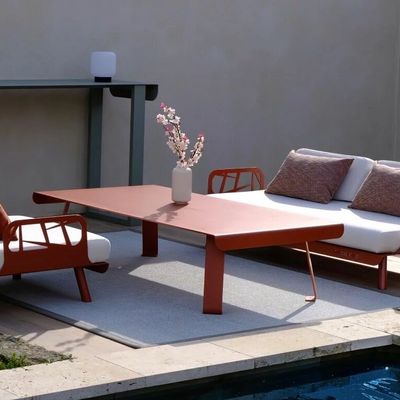 Lawn sofas   - Outdoor LOUNGE BENCH - MOUSSES ETOILES