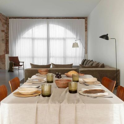 Table cloths - Dip & Dye TAFFY cotton tablecloth 200x350cm - BED AND PHILOSOPHY