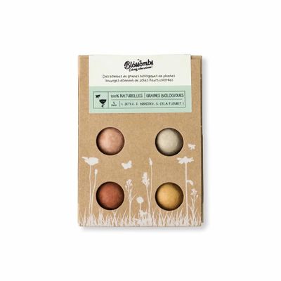 Gifts - Gift Box Mini with 4 Blossombs Seed Bombs - BLOSSOMBS