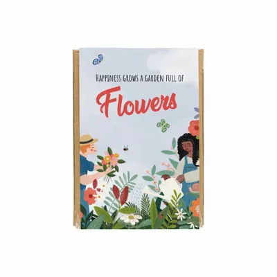 Cadeaux - Le bonheur pousse un jardin - Mini-coffret cadeau biologique - BLOSSOMBS