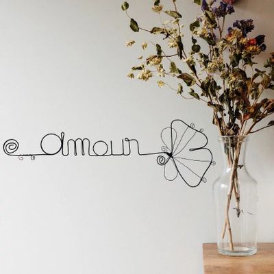 Other wall decoration - Grandfathers' Day "Daddy I love you" - in Wire - BIJOUX DE MUR