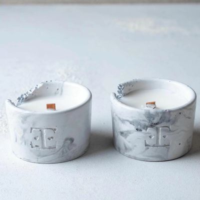 Candles - Silver Muse - Midi Set of 2 Candles - ESTI LIVING