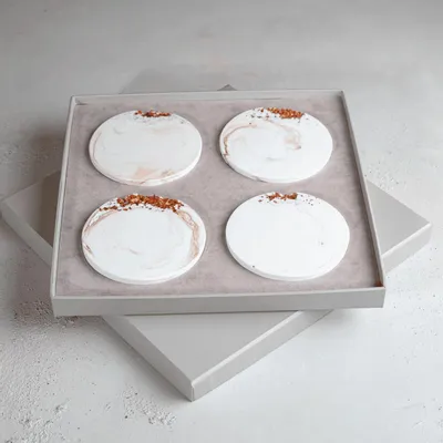 Beauty products - Antique Gold - Coaster Set - ESTI LIVING