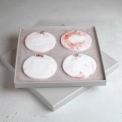 Beauty products - Copper Charm - Crystal Coaster Set - ESTI LIVING