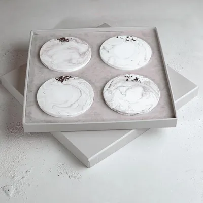 Beauty products - Mocha Dreams - Crystal Coaster Set - ESTI LIVING