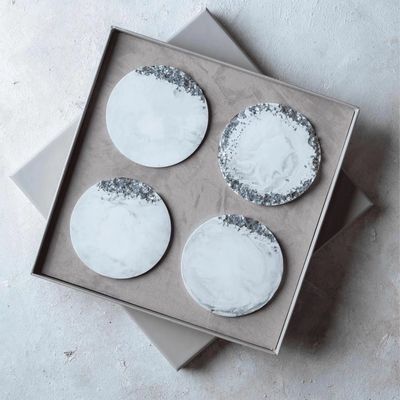 Beauty products - Silver Muse - Crystal Coaster Set - ESTI LIVING