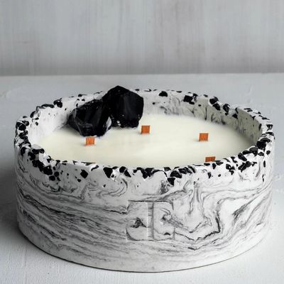 Candles - Black Rose - Luna Gemstone Candle - ESTI LIVING