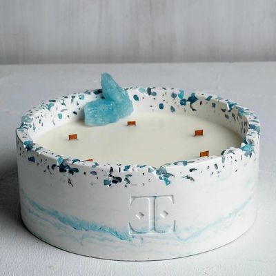 Candles - Ocean Wave - Luna Gemstone Candle - ESTI LIVING