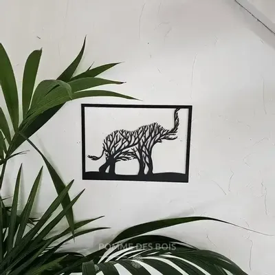 Tableaux - Tableau - Éléphant Arbre - POMME DES BOIS