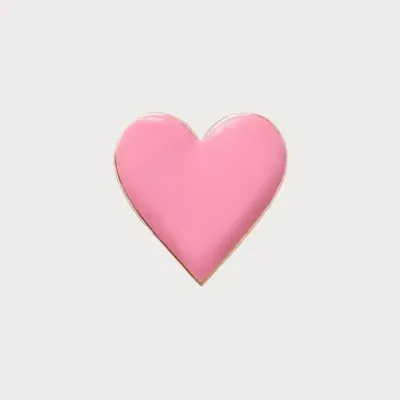Bijoux - bijou broche CLAP - CLOEUR ROSE - CLAP PARIS