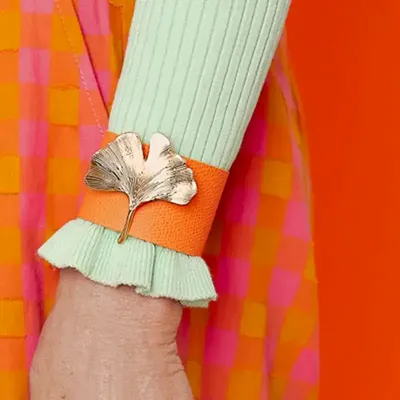 Bijoux - bijou broche CLAP - KOKO le Gingko biloba - CLAP PARIS
