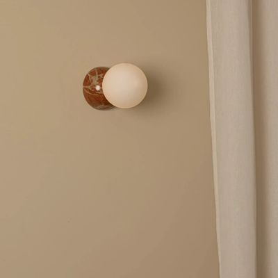 Wall lamps - Eklipso (Red Marble) - SIMONE & MARCEL