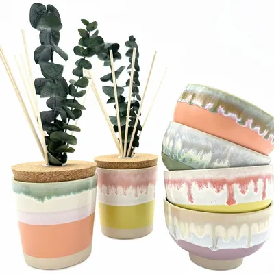 Bougies - bougie parfumée boho en céramique taille S - WAX DESIGN - BARCELONA