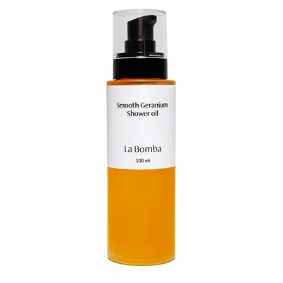 Cosmétiques - Shower Oil Smooth Geranium - LA BOMBA