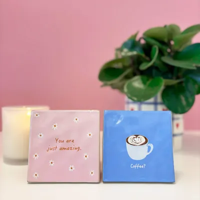 Coffee and tea - Decorative tile coffee - AND NOOK
