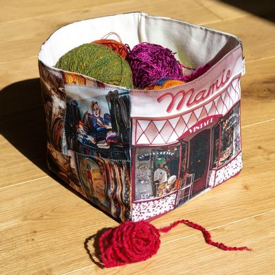 Homewear - Vintage basket Mamie Paris fashion - MARON BOUILLIE