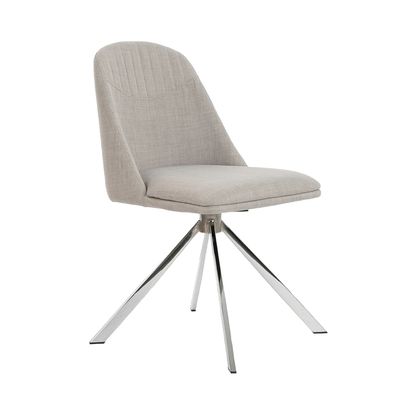 Chairs - Swivel steel Dining table chair - ANGEL CERDÁ