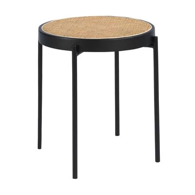 Tables basses - Table d'angle ronde en rotin - ANGEL CERDÁ
