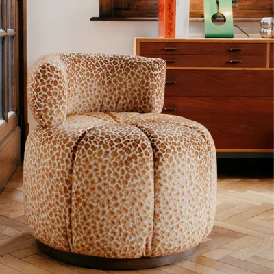 Fauteuils - Gainsbourg Léopard fauve - CLOVI PARIS