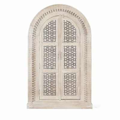 Wardrobe - Pickled white mango wood cabinet - GINER Y COLOMER