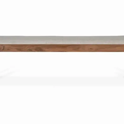 Bancs - Banc en bois d'acacia massif recouvert de tissu - GINER Y COLOMER