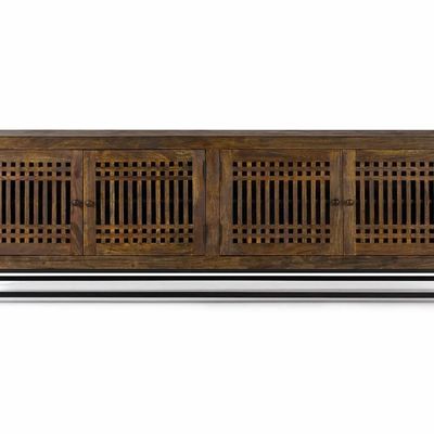 TV stands - TV cabinet in acacia wood and metal - GINER Y COLOMER