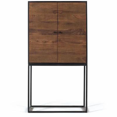 Wardrobe - Mango wood and metal wardrobe - GINER Y COLOMER