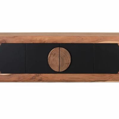 Meubles TV - Meuble TV en bois d'acacia avec 4 portes - GINER Y COLOMER