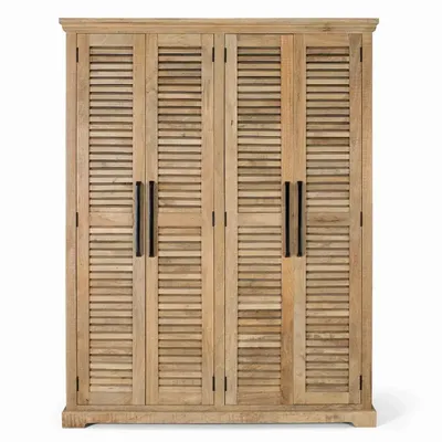 Wardrobe - Natural mango wood cabinet - GINER Y COLOMER