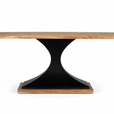 Dining Tables - Mango wood dining table and metal legs 200cm - GINER Y COLOMER