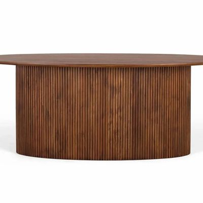 Tables Salle à Manger - Table à manger ovale en bois d'acacia 200 cm - GINER Y COLOMER