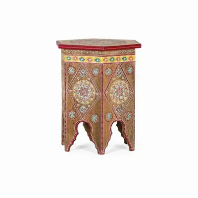 Tabourets - Tabouret en bois de manguier peint à la main - GINER Y COLOMER