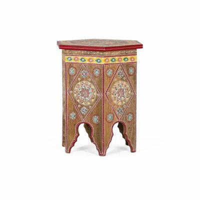 Tabourets - Tabouret en bois de manguier peint à la main - GINER Y COLOMER