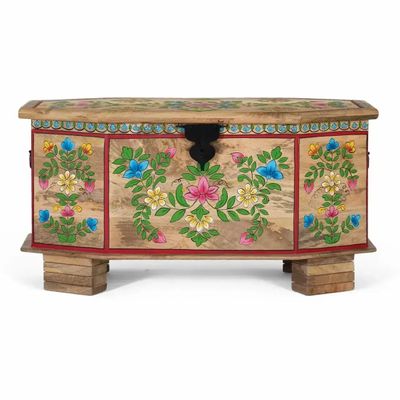 Boîtes de rangement - Coffre en bois de manguier peint à la main - GINER Y COLOMER