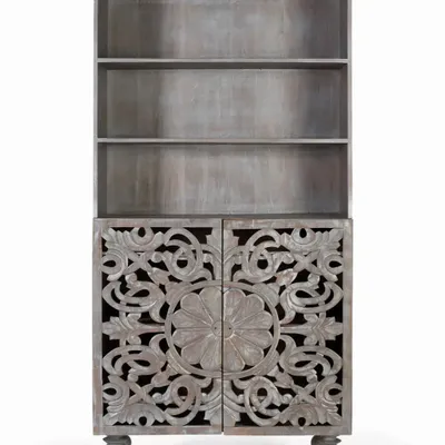 Bibliothèques - Bibliothèque en bois de manguier massif 180 cm - GINER Y COLOMER