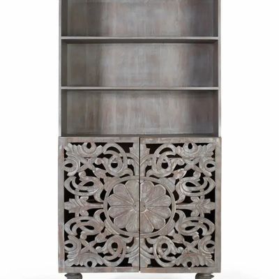 Bookshelves - Solid mango wood bookcase 180 cm - GINER Y COLOMER