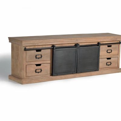 TV stands - Industrial style TV cabinet with aluminum - GINER Y COLOMER