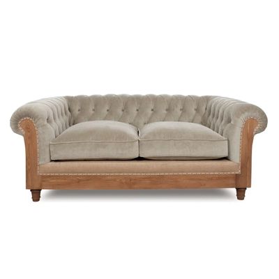 Canapés - Chesterfield Essence Velvet Pearl | Canapé - CREARTE COLLECTIONS