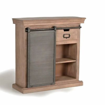 Consoles - Console en bois de manguier avec porte coulissante - GINER Y COLOMER