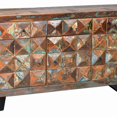 Buffets - Buffet en bois recyclé multicolore - GINER Y COLOMER