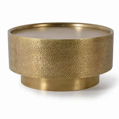 Tables basses - Table en aluminium et bronze doré - GINER Y COLOMER
