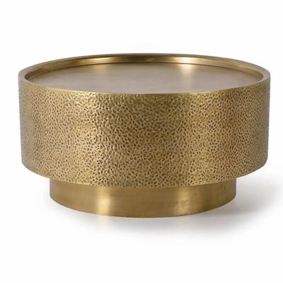 Tables basses - Table en aluminium et bronze doré - GINER Y COLOMER