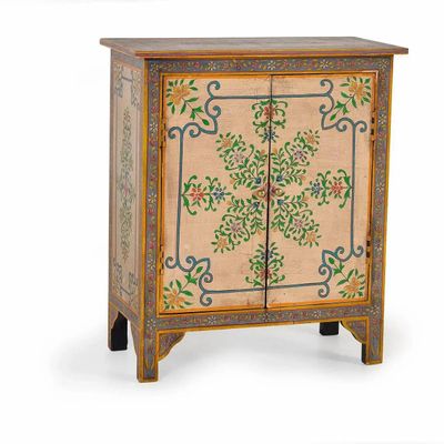 Commodes - Meuble d'appoint en bois de manguier avec détails - GINER Y COLOMER
