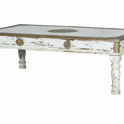 Tables basses - Table basse en manguier blanc vieilli - GINER Y COLOMER