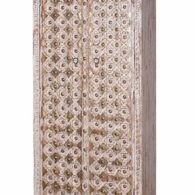 Wardrobe - Mango wood cabinet with aged ivory details - GINER Y COLOMER