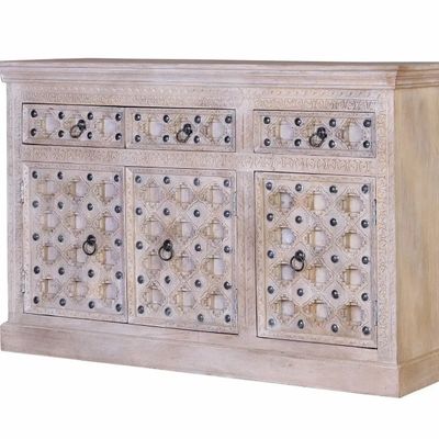 Sideboards - Natural color mango wood sideboard - GINER Y COLOMER